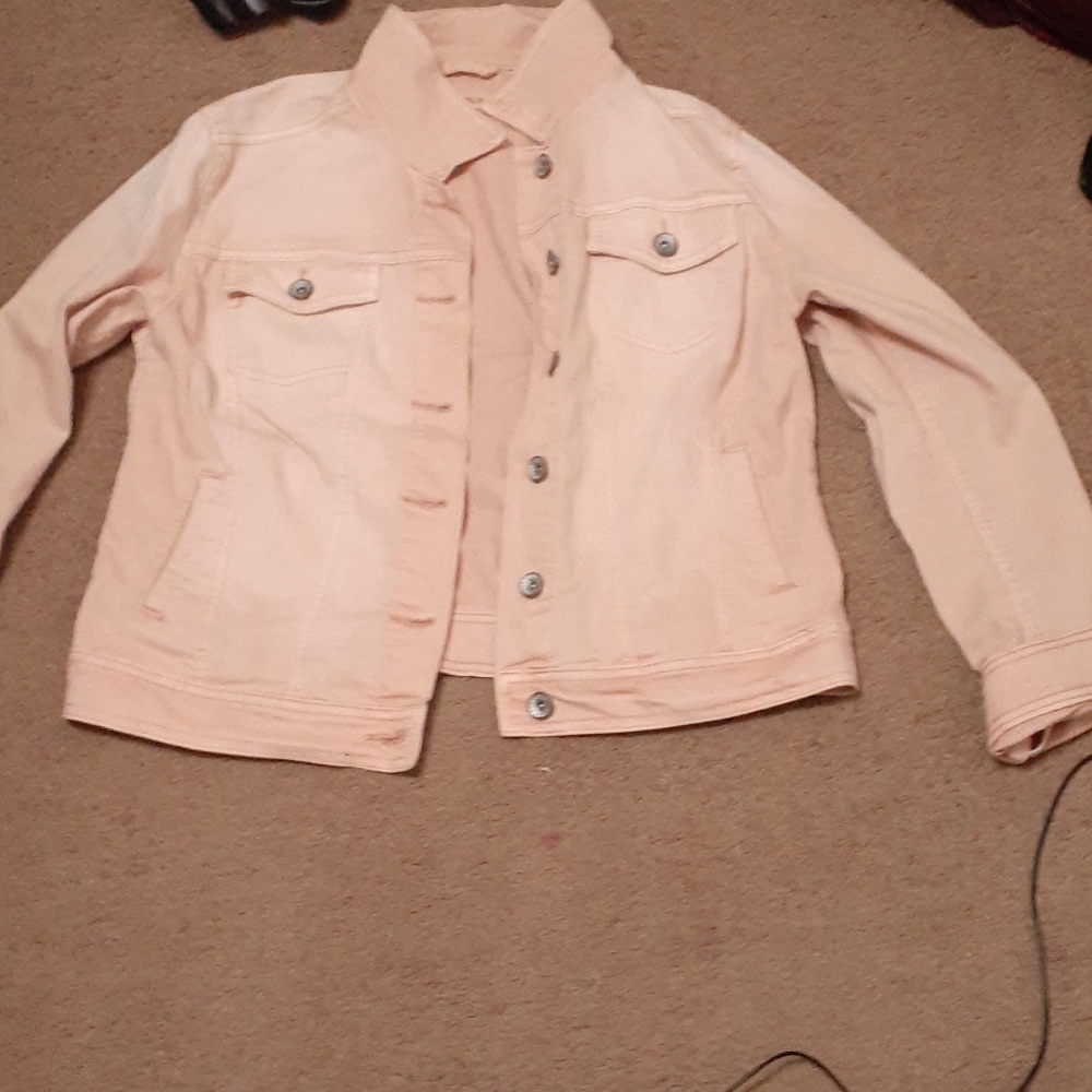 Pink jean coat/jacket